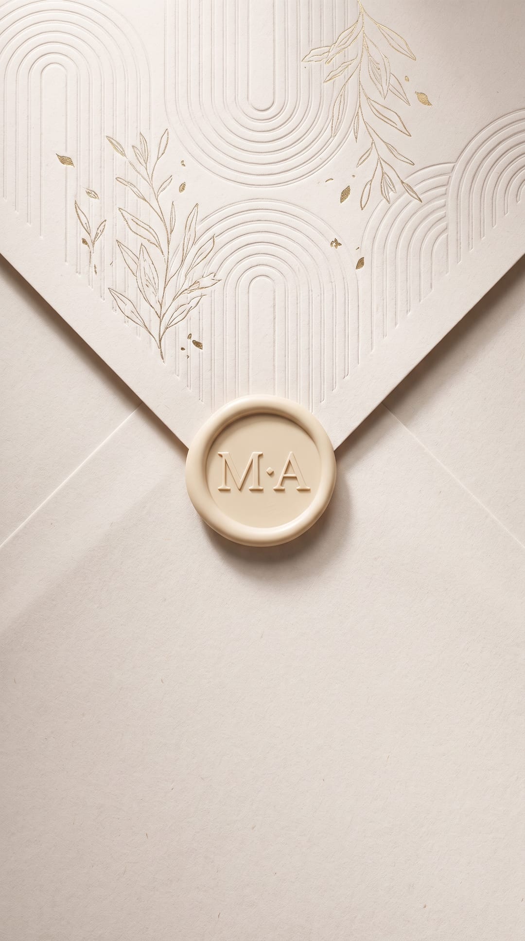 Ivory sealed envelope